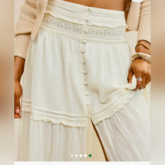 Aerie Boho Button Maxi Skirt - Picture 2 of 10